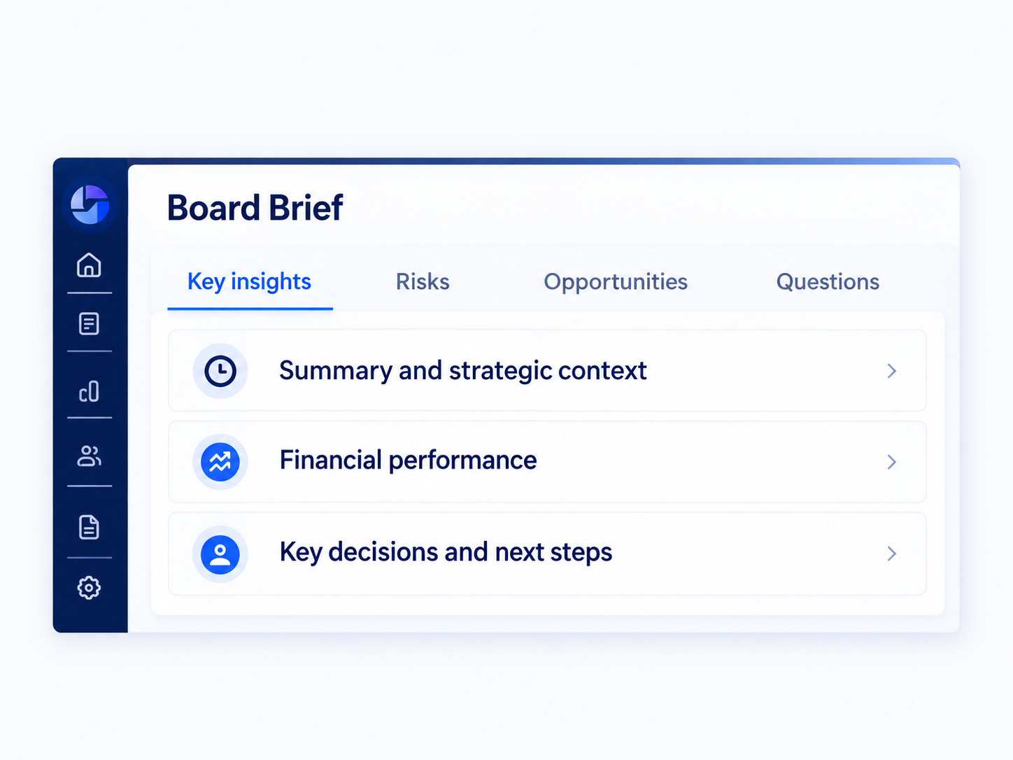 BoardLens Board Brief with key highlights